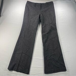 Philippe Adec Paris Women’s Flared Dress Pants Gray Wool Blend Size 10
